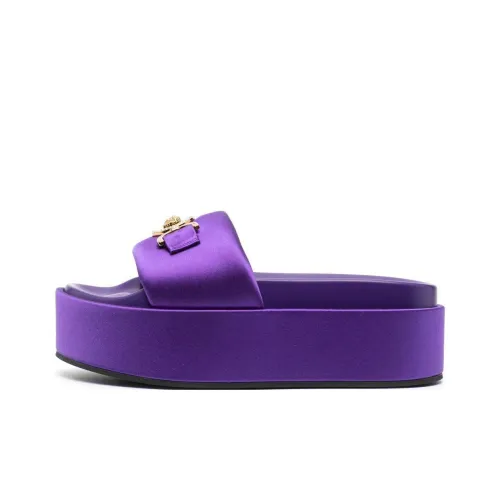 VERSACE Medusa '95 Slide Slippers Women's Purple
