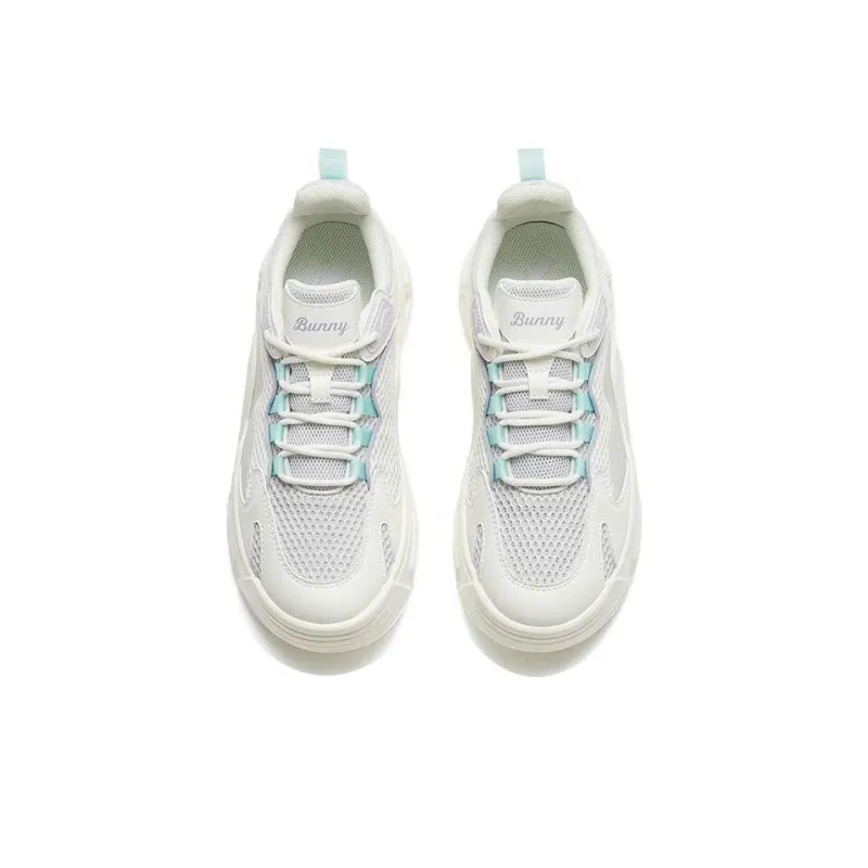Anta Life Collection Bunny Wear Resistant Low Top Casual Shoes Women's White Purple Blue-3