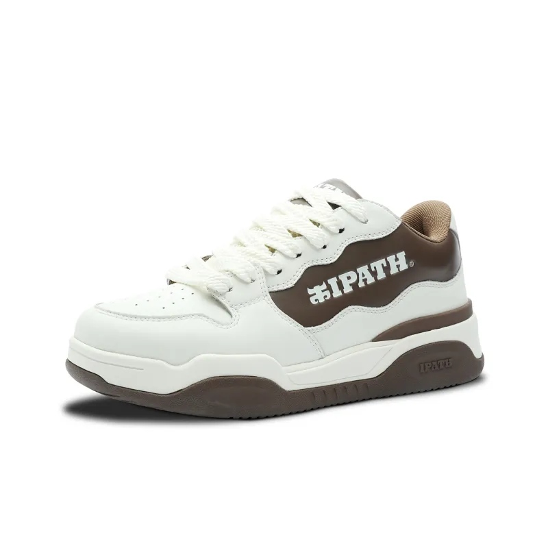 IPATH Kenny V.1 Heston Wear Resistant Slip Resistant Low Top Skateboard Shoes Men's Beige Brown-1