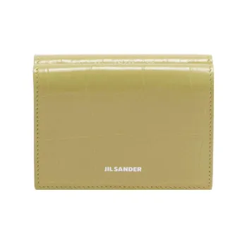 JIL SANDER Calfskin Wallet Mini Women's Hazelnut