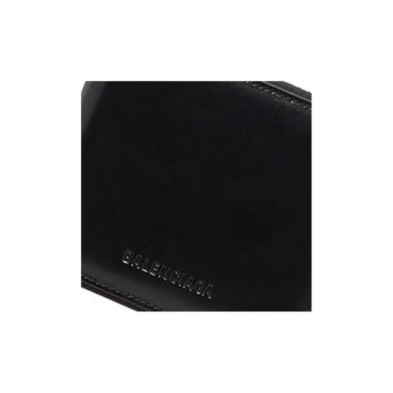 Balenciaga ESSENTIAL Cow Leather Shoulder Bag With Card Holder Wallet Regular Men's Black/Green-4