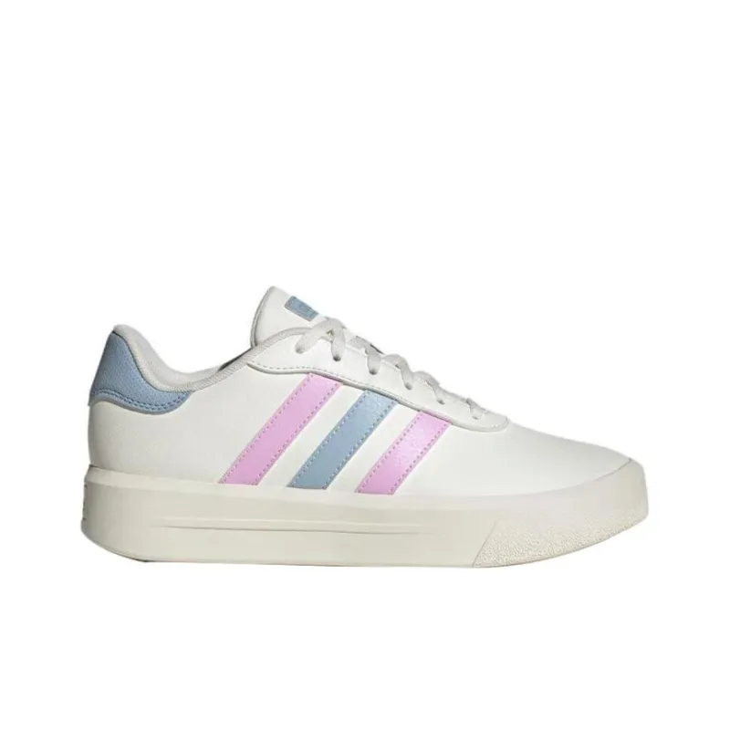 Adidas Court Platform Shoes 'Off White Lilac Blue' Women's-1