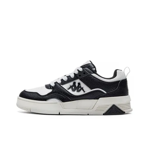 Kappa Slip Resistant, Abrasion Resistant, Lightweight, Breathable Low Top Skateboard Moss shoes Unisex Black White