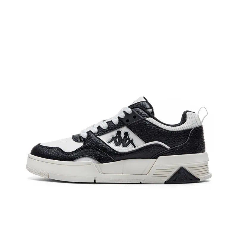 Kappa Slip Resistant, Abrasion Resistant, Lightweight, Breathable Low Top Skateboard Shoes Unisex Black White-0