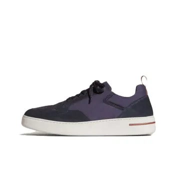 Loro Piana Newport Low Top Skateboard Shoes Men's Marine Blue
