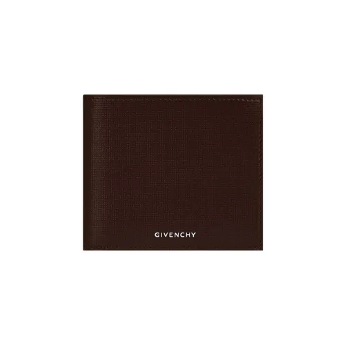 Givenchy 4G Calfskin Wallet Men's Dark Brown