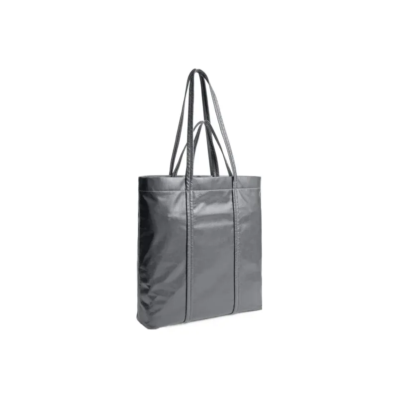 COACH Leather Tote Bag Shopping Bag Handbag Shoulder Bag Large Size Men's Gray-1