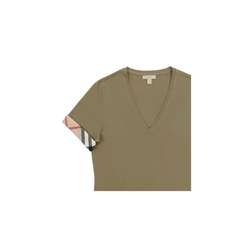 Burberry T Shirts Women's Green-2