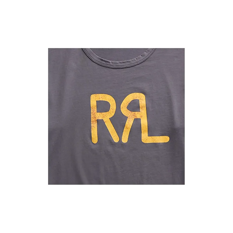 DOUBLE RL T Shirt Men's Dark Gray-3