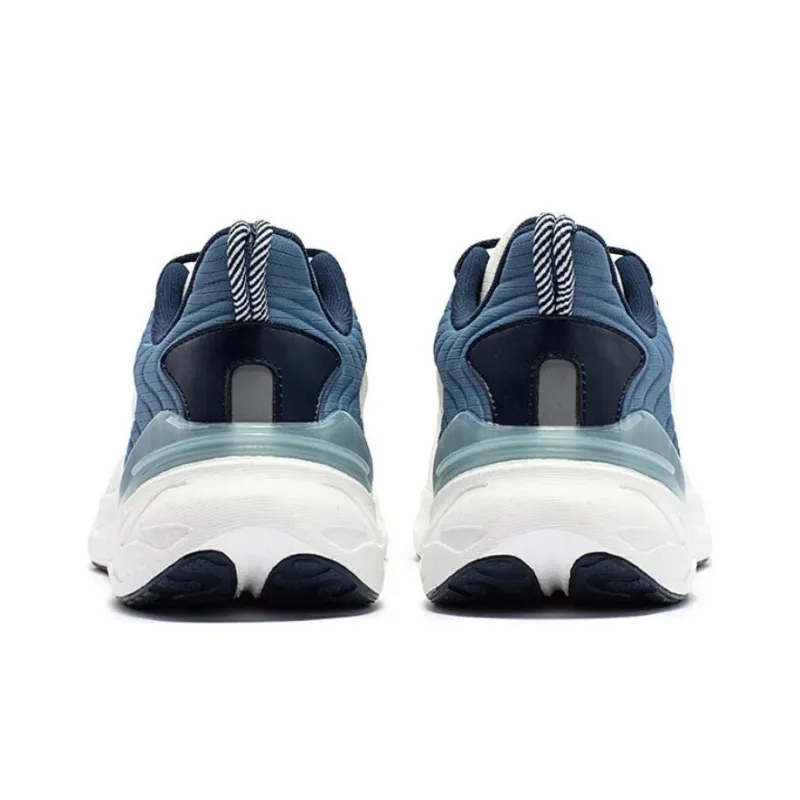 361° Popping Foam 3 Cushioning Anti Slip And Wear Resistant Low Top Running Shoes Men's White Blue-3