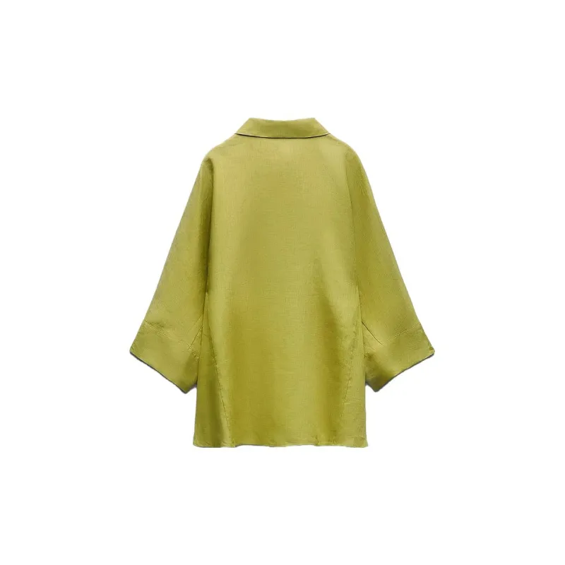 ZARA Shirts Women's Olive Green-1