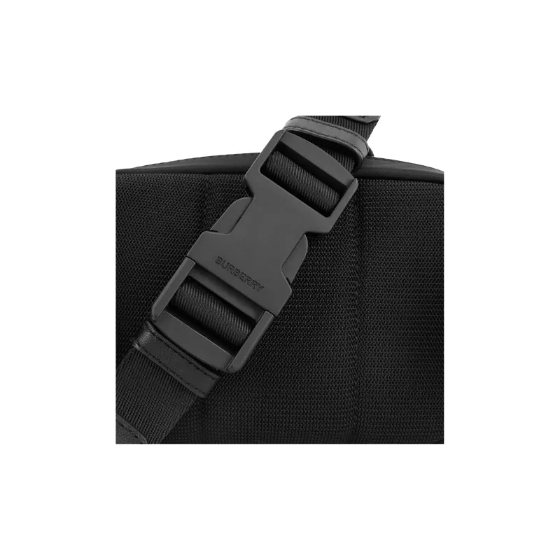 Burberry Logo Print Nylon Cannon Bum Bag Small Black-5