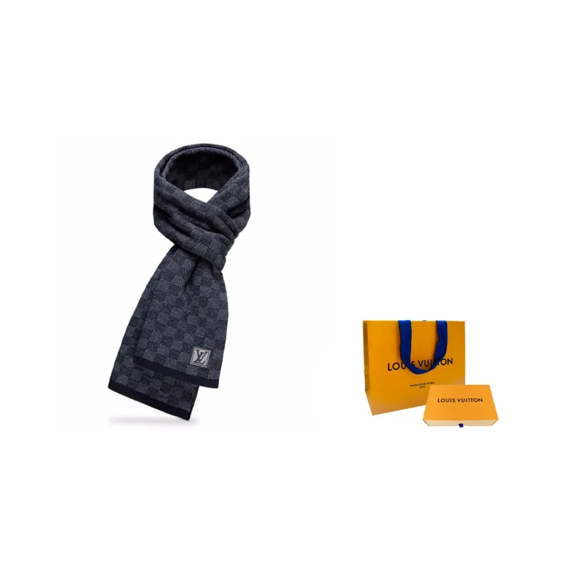 LOUIS VUITTON Wool Knit Scarves Men's-3