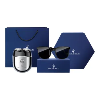 Maserati Plate And Metal Square Sunglasses Unisex