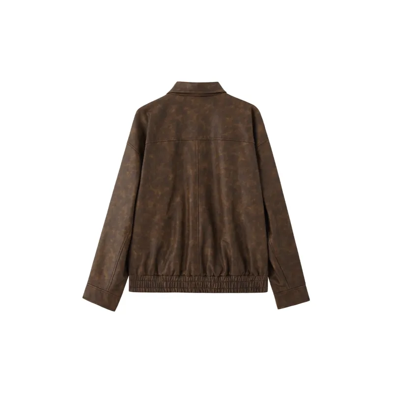 ZHOUMIAO Leather Jackets Women's-3