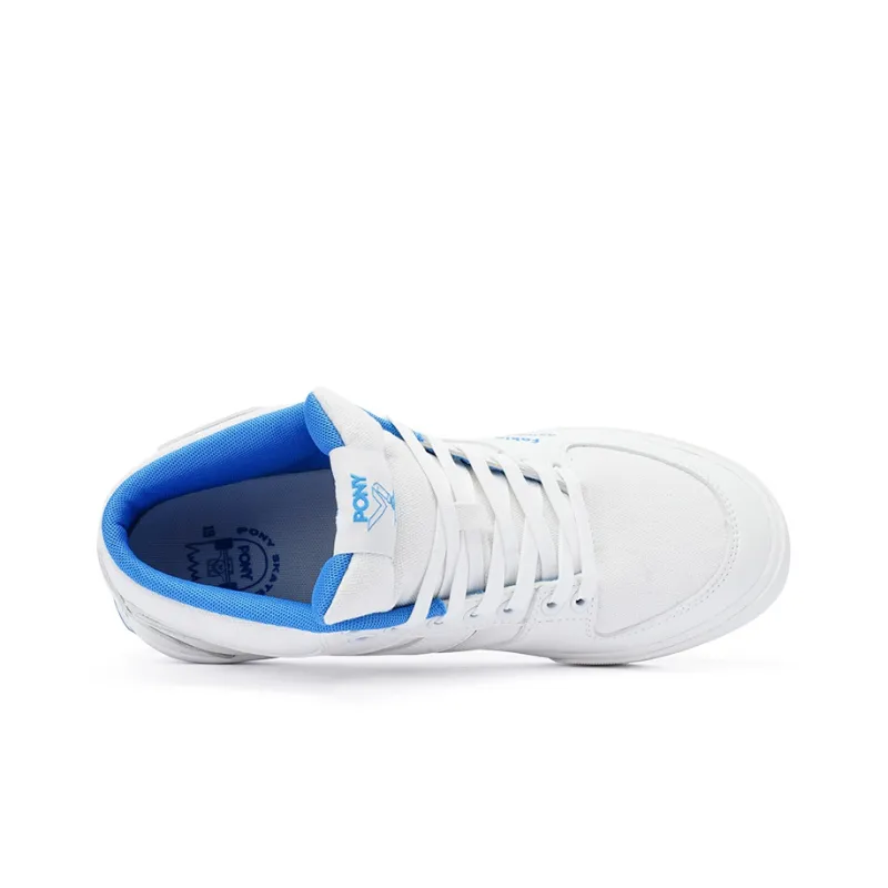 PONY Atop Wrapping Anti Slip Shock Absorbing And Wear Resistant Low Top Skateboard Shoes Unisex Royal Blue-2