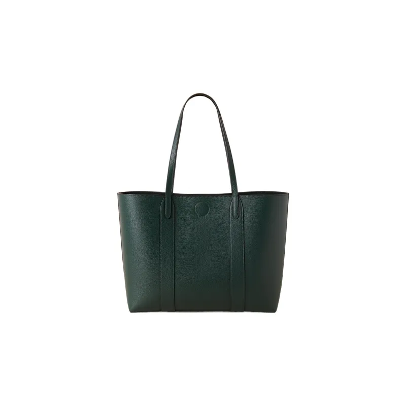 Mulberry Cow Leather Tote Bag, Shopping Bag, Handbag, Shoulder Bag Small Size Women's Mulberry Green-1