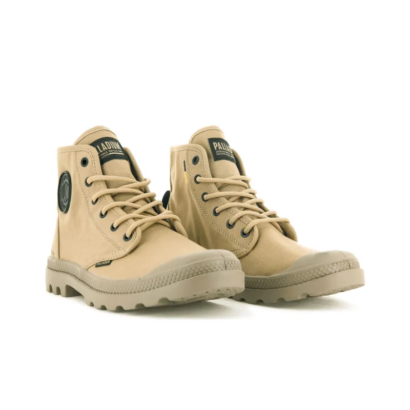 Palladium Pampa Hi Htg Supply Abrasion Resistant High Top Canvas Shoes Unisex Yellow-2