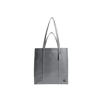 COACH Leather Tote Bag, Shopping Bag, Handbag, Shoulder Bag Tubas Men's Gray