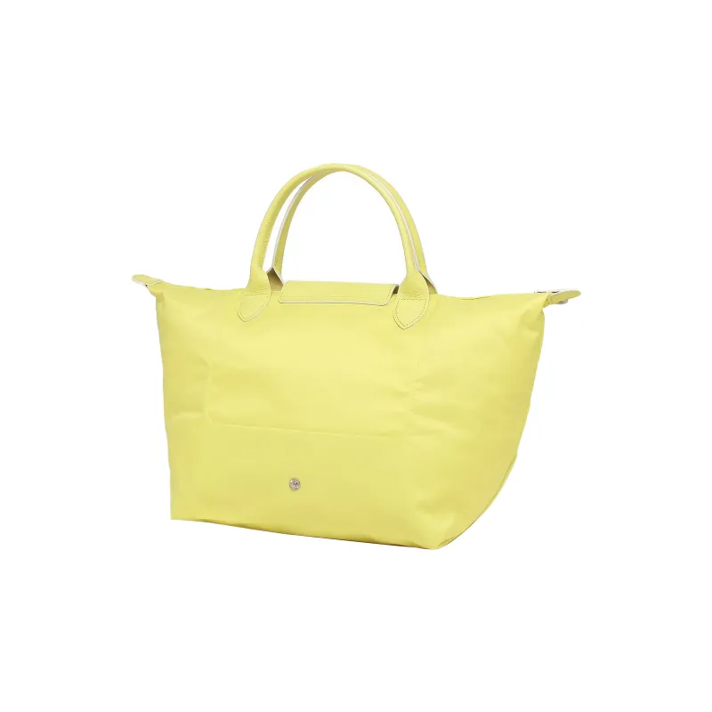 LONGCHAMP Le Pliage Club Nylon Dumpling Bag Handbags Large Size Women's Lemon-3