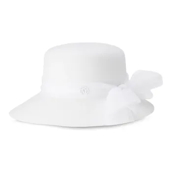 Maison Margiela New Kendall Flat Brim Cloche Hat