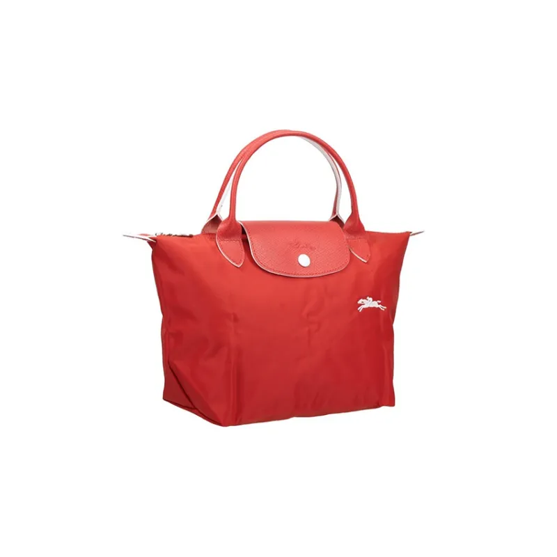 LONGCHAMP Le Pliage Club Nylon With Leather One Shoulder Handbag Regular Women's Red-1