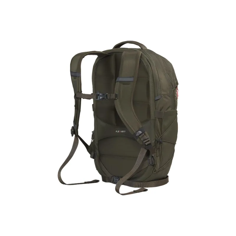 THE NORTH FACE Recycled Nylon Backpack Women's Boseberry Light Stone South Color With Fire Red-2
