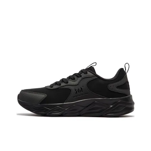 361° Cushioning Low Top Running Shoes Women's Obsidian Black