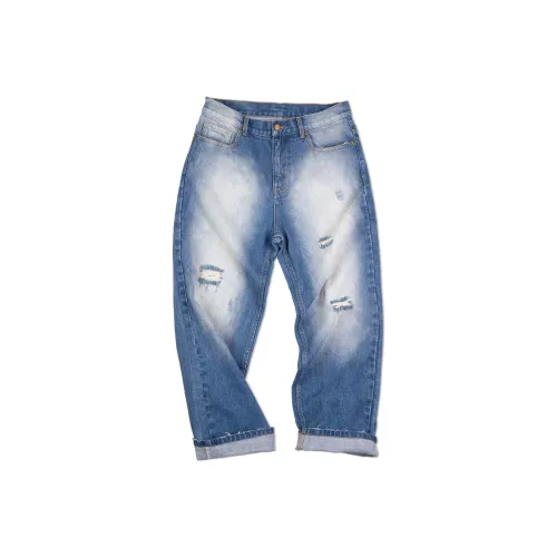 MADEN Jeans Men Denim Blue