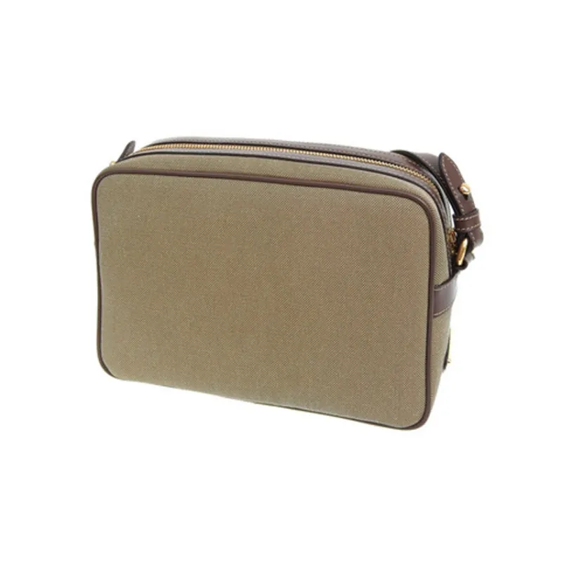PRADA Canvas One Shoulder Canvas Bag Crossbody Bags Women's Brown-3
