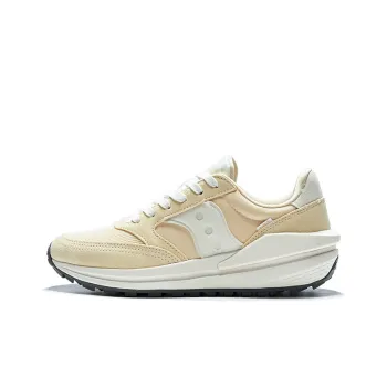 Saucony JAZZ RENEW Anti Slip Wear Resistant Low Top Casual Running Shoes Unisex Yellow White
