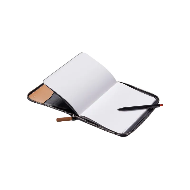 BELLROY Cow Leather Storage A5 Edition Folder, Notebook, And Wallet Men's Black-2