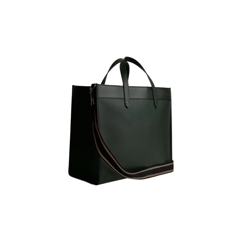 COACH Field Glove Tanning Tote Bag Shopping Bag Shoulder Bag Crossbody Bag Handbag Large Size Men's Green-1