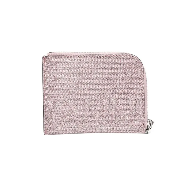 GANNI Banner Recycled Polyester Card Holder Women's Pink-1