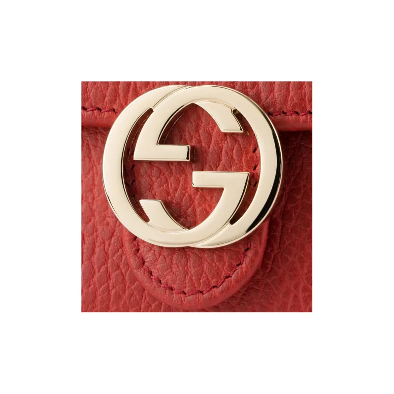GUCCI Interlocked Gg Wallet Small Red-7
