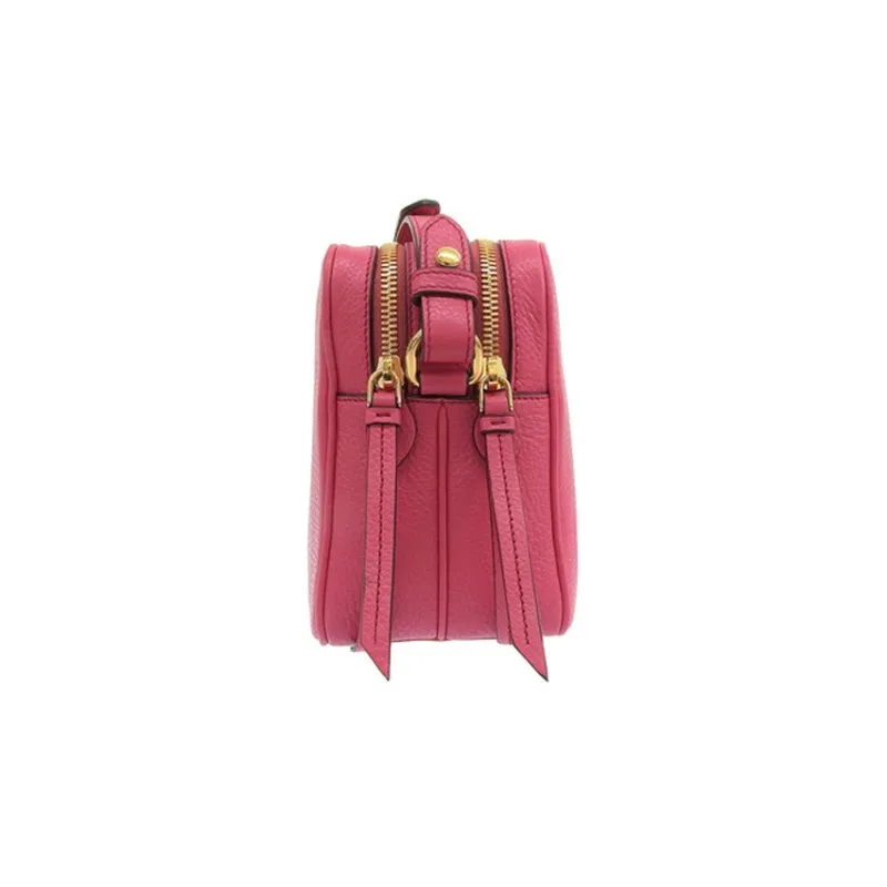 PRADA Leather Shoulder Bag, Crossbody Bag Regular Women's Pink-2