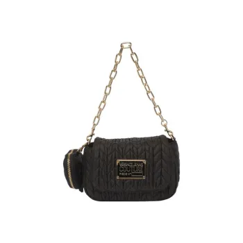 VERSACE JEANS COUTURE Artificial Leather Portable Crossbody Bag, Shoulder Bag Women's Black