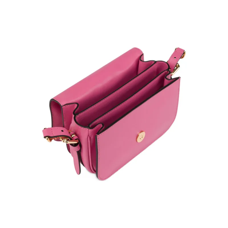 MOSCHINO Calfskin Portable Crossbody Bag Shoulder Bag Women's Pink Purple-2
