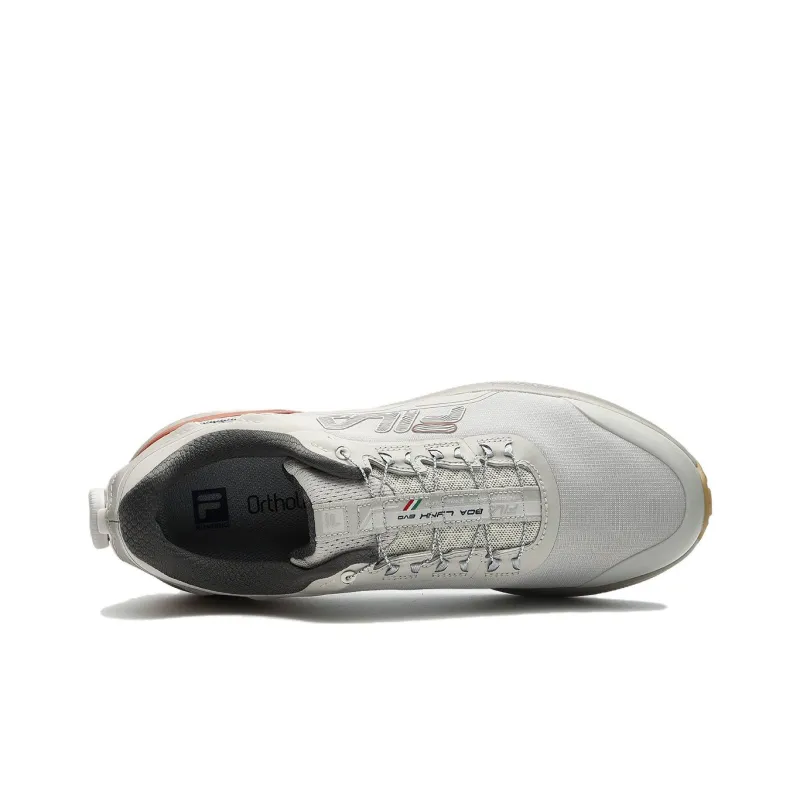 FILA BOA LYNX EVO Slip Resistant Low Top Casual Running Shoes Men's Silver Gray-3