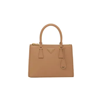 PRADA Galleria Killer Bag Leather Shoulder Bag Crossbody Bag Handbag Medium Size Women's Caramel Brown