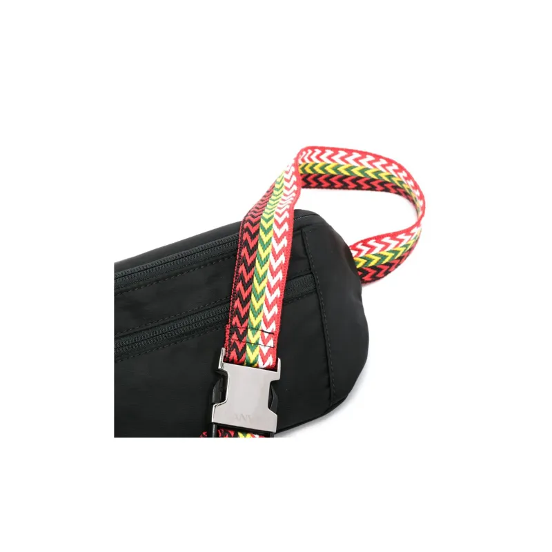 Lanvin Zigzag Embroidered Small Curb Belt Bag-4