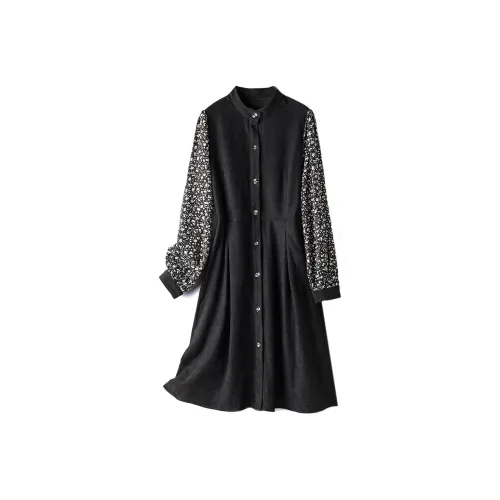 H-YXIANG Long-Sleeved Dresses Women's