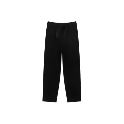 Bosieagender Knitted Sweatpants Unisex Black