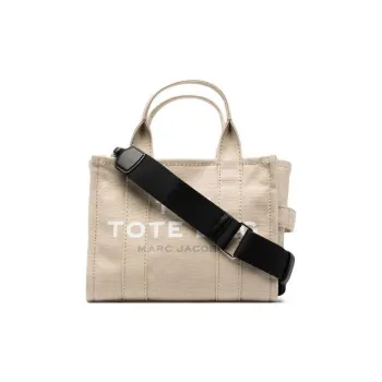 MARC JACOBS Cotton Tote Bag Shopping Bag Handbag Mini Women's Beige