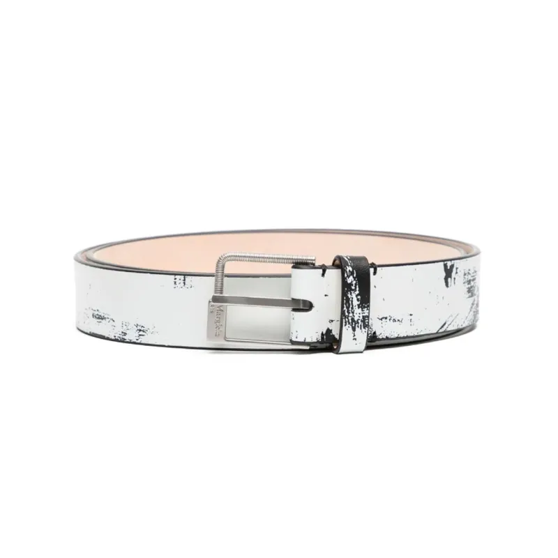 Maison Margiela Bianchetto Leather Belt-0