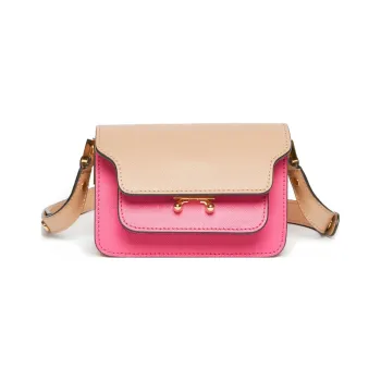 MARNI Trunk Colourblock Foldover Top Shoulder Bag