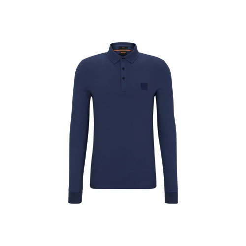 HUGO BOSS Polo Shirts Men Navy Blue