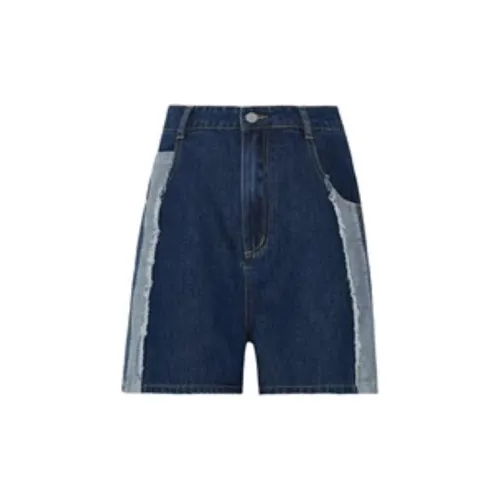 MEIYANG Denim Shorts Women's Blue