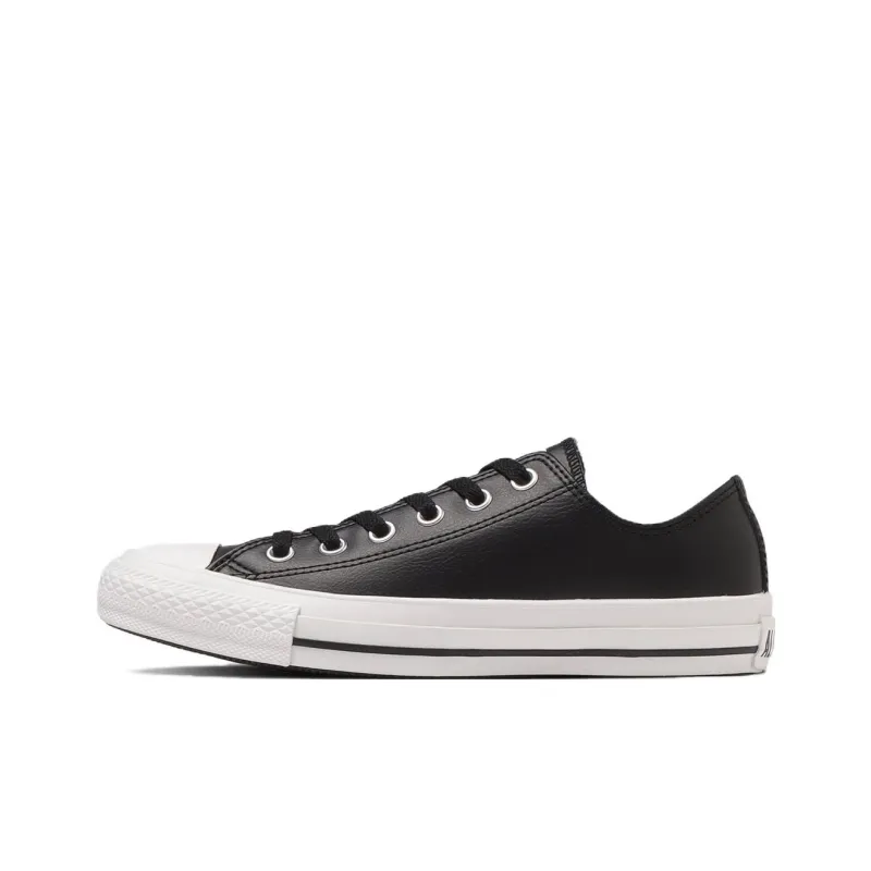 Converse All Star Non slip Lightweight Low Top Canvas Shoes Unisex Black Japan Version-0