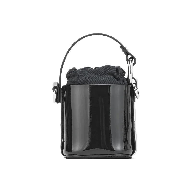 Vivienne Westwood DAISY Cow Leather Bucket Bag, Shoulder Bag, Crossbody Bag, Handbag Mini Women's Black-3